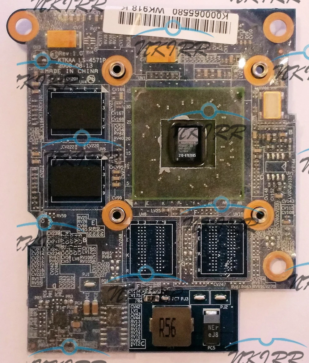 Видеокарта KTKAA LS-4571P K000065580 K000065590 WK918K WK918 M82 HD3470 256M VGA для TOSHIBA SATELLITE A300 A350 A355 A355D