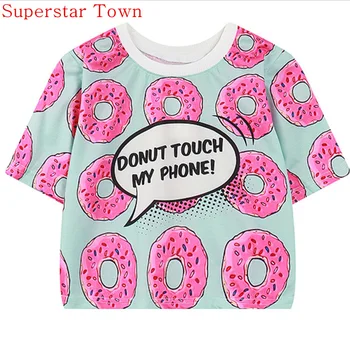 

Cartoon Summer Tops Tee Girls Lolita Japan Kawaii Female T-shirt women Blusa Peplum Harajuku Shirt Mujer De Marca