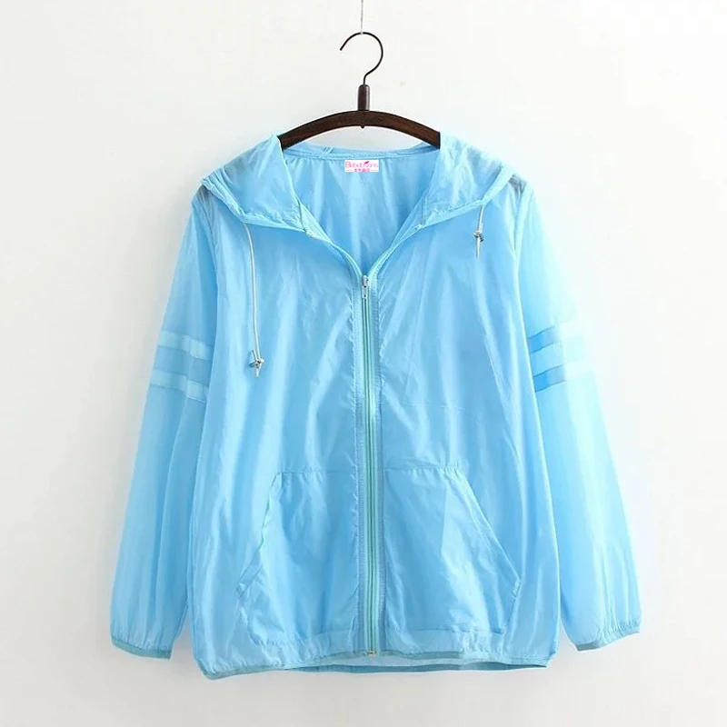 Fashion New 2017 UV Resistance Coat Breathable Fabric Thin Skin Coat