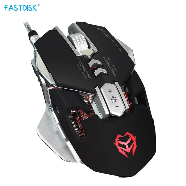 Modest 7 Buttons LED Mechanical Mouse Wired 3200DPI USB Optical Mouse Computer Gaming Mouse PC Gamer for Laptop Computer Peripherals