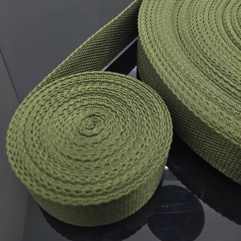 10mm 15mm 20mm 25mm 30mm 38mm  50mm Wide 10 Yards Length Strap Nylon Webbing Knapsack Strapping Bags Crafts