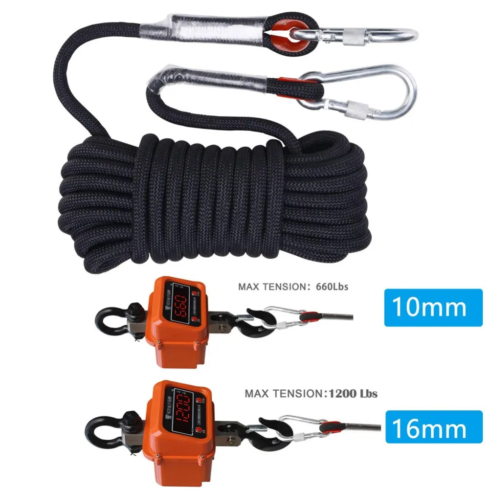 20 м дерево страховочное для скалолазания Sling Rappelling веревка вспомогательный шнур высокой прочности выживания Паракорд безопасности вереница ниток