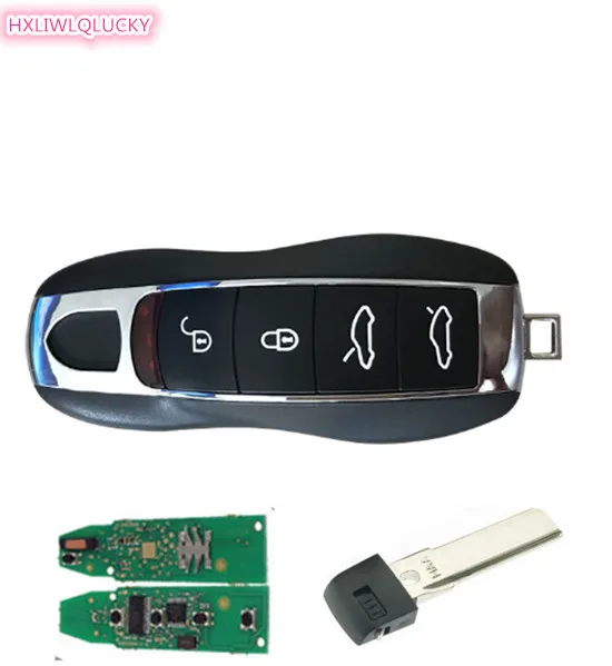 

HXLIWLQLUCKY 4 button unkeyless remote key 434Mhz smart system half smart card smart key for Porsche free shipping