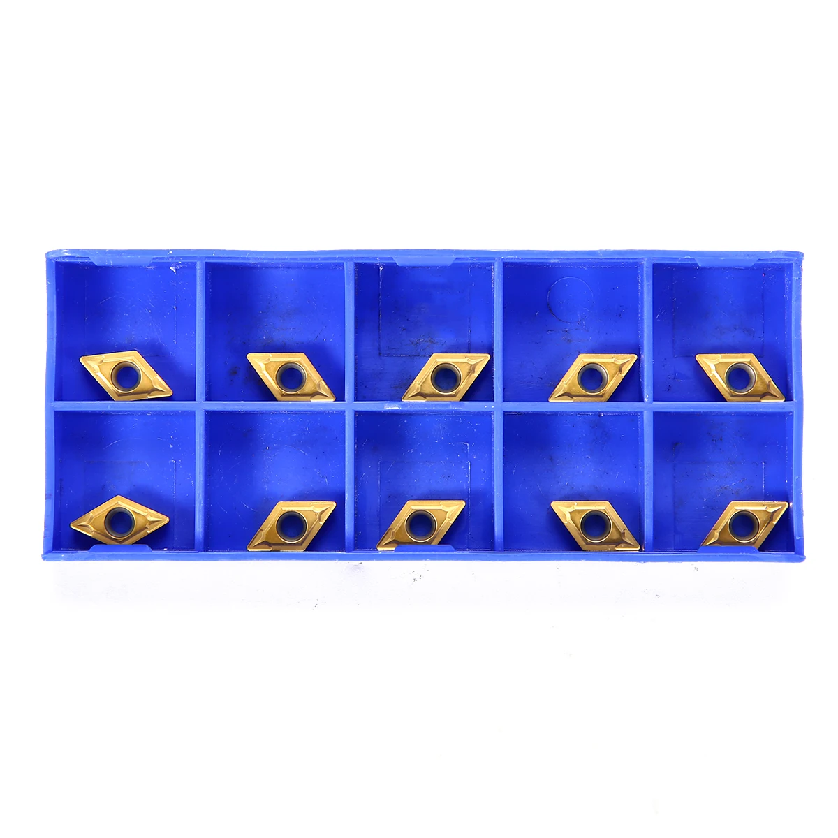 10pcs Durable Carbide Inserts DCMT070204 US735 DCMT21.51 Blades with Wrench CNC Lathe Turning Cutter for Processing Machining