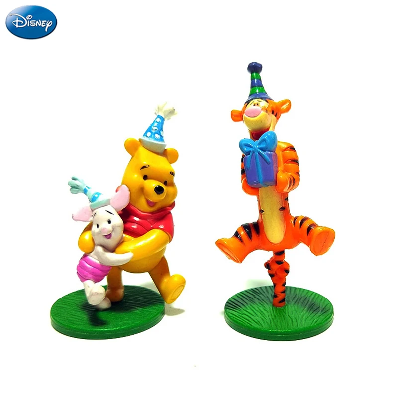 

2Pcs Disney Winnie The Pooh Action Figure Tigger Piglet Doll Birthday Present Children Toy Limited Collection New Arrival