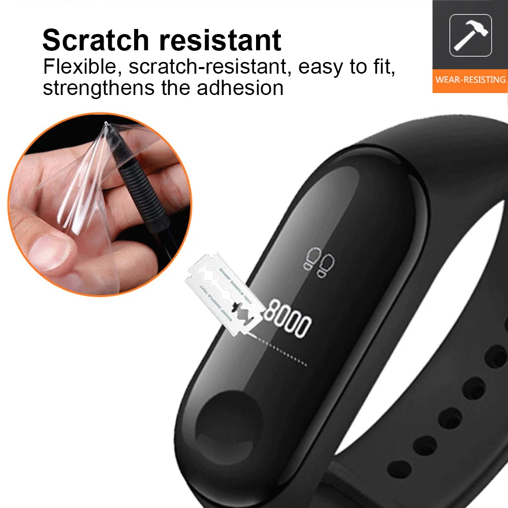 Защитная пленка для Xiaomi mi 3 Band защита экрана из ТПУ стеклянные пленки ремешка
