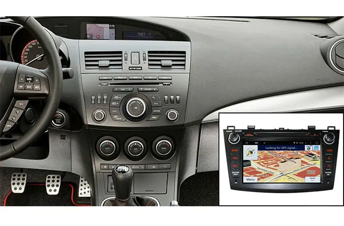 Cheap 8inch two din android 9.0 car dvd player for mazda3 2012 with gps navigation radio USB SD DVD built in wifi mirror link 4G+64G 2