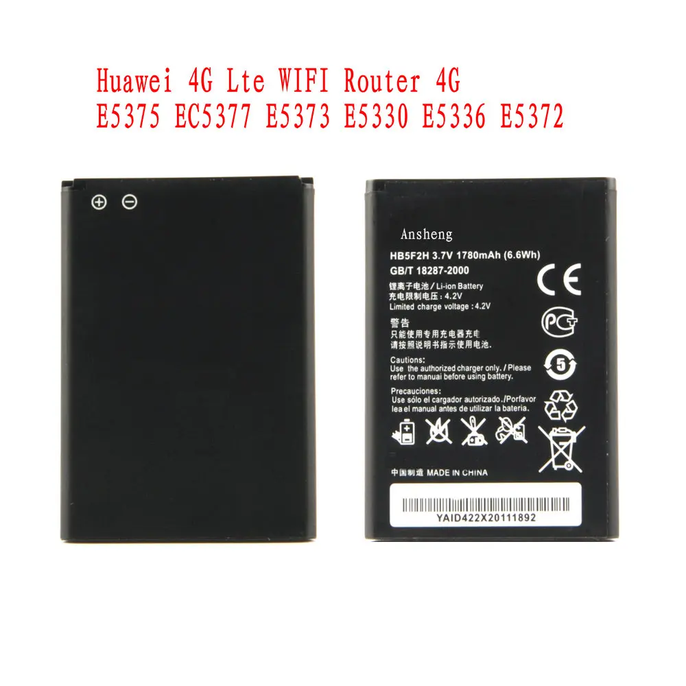 Оригинальный аккумулятор HB5F2H 1780 мАч для Huawei E5336 E5375 EC5377 E5373 E5330 4G Lte WIFI роутер