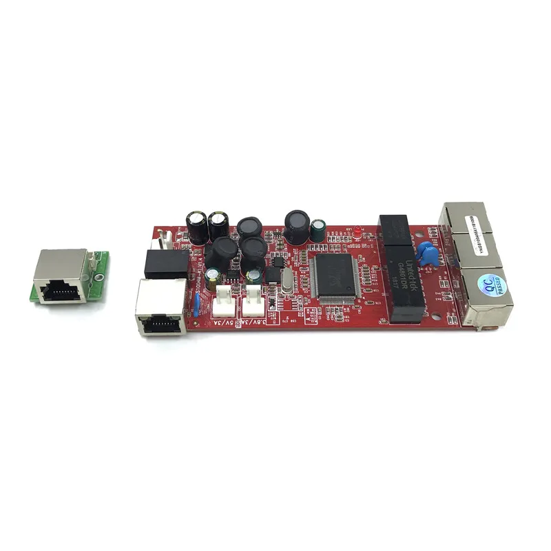 Модуль Коммутации 4 порт 10/100/1000 Мбит/с ООН управления коммутатора Ethernet RJ45 port unmanaged коммерческих коммутатора Ethernet - Цвет: 1and2