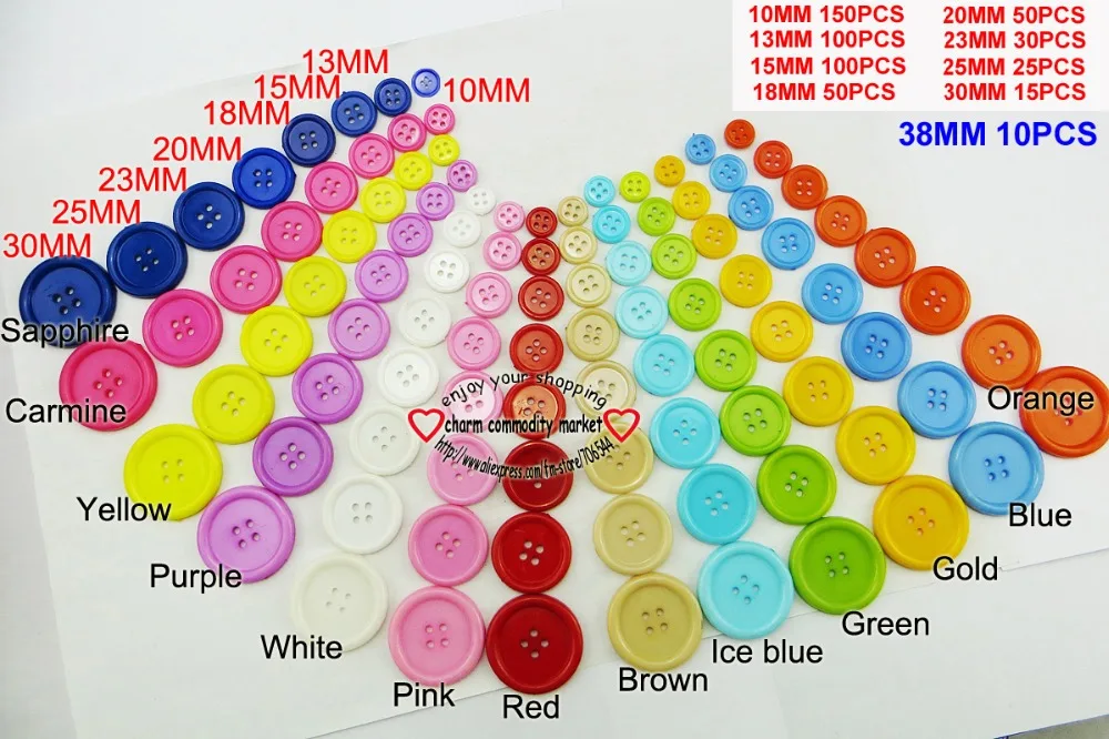 10 мм~ 38 мм цвета окрашенная пластиковая рубашка пуговицы украшения пальто сапоги швейная одежда аксессуар брендовая кнопка для одежды P-112