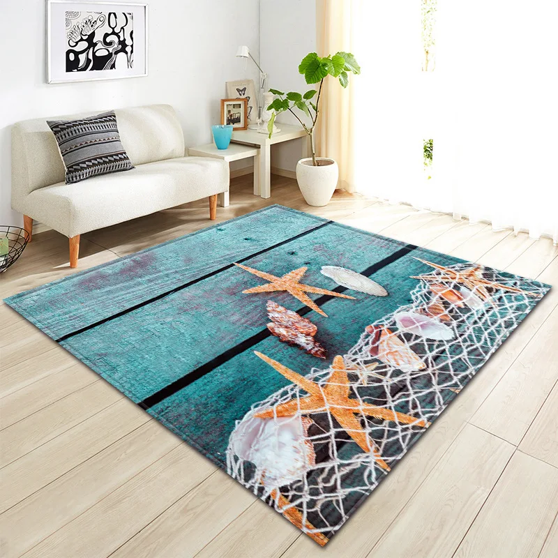Nordic Printed 3D Carpet Soft Flannel Home Area Rugs Parlor Galaxy Space Anti-slip Mats Large Size Carpets for Living Room Decor
