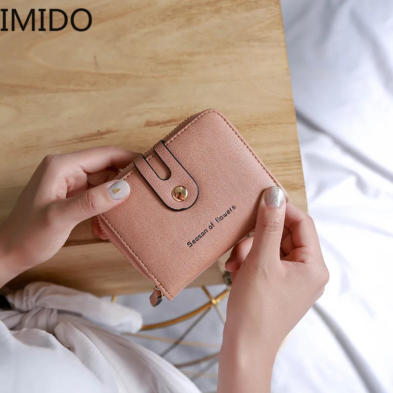 IMIDO 2019 новый брендовый дизайнерский женский кошелек короткая сумка для карт