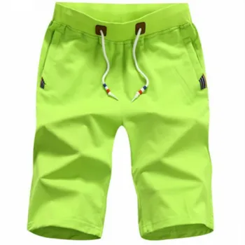 

2019 men's shorts 5XL summer men's beach shorts solid color casual men's shorts homme brand clothing