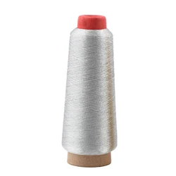 Luxurious Gold and Silver Metallic Embroidery Threads - 3000M Spools (Silver)