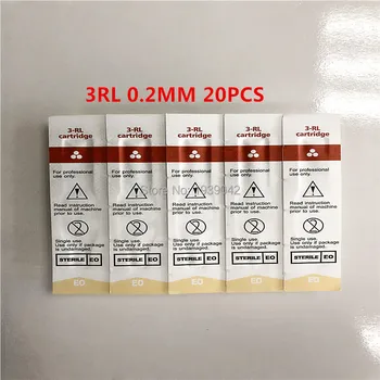 

Permanent Makeup Needle 3RL 0.2mm Tattoo Cartridge Needles 20pcs Tattoo Eyebrow lip makeup needles