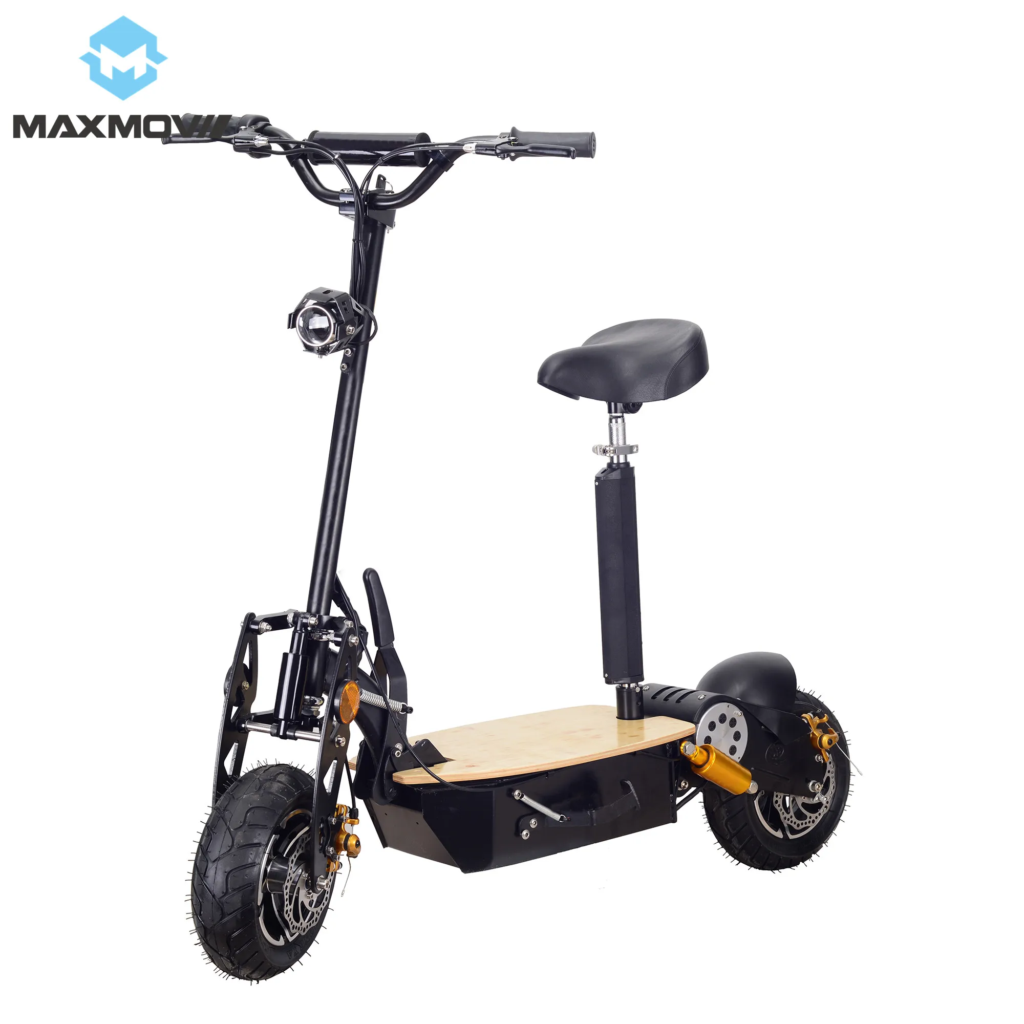 2000 W 60 V Erwachsene Faltbare Zwei Rad Off road Elektro Roller mit Vorne und Hinten Led