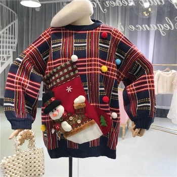 

2019 New Arrival Women Lady Jumper Sweater Pullover Tops Coat Christmas Winter Womens Ladies Warm Brief Sweaters Clothing