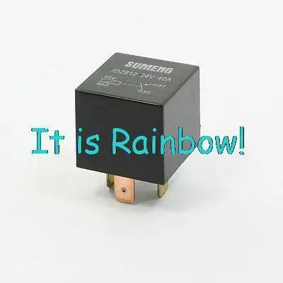

Free Shipping 10 Pcs Auto Car Vehicle Security 4 Pins SPST NC Power Relay DC 24V 40A