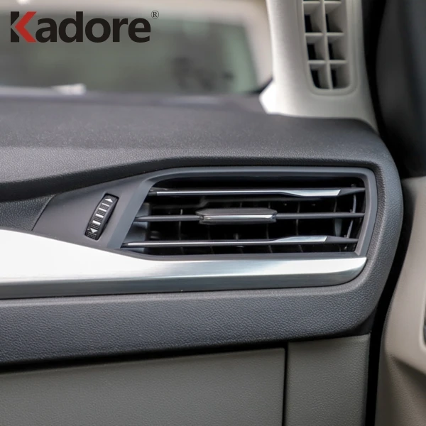 Для Ford Focus углеродное волокно аксессуары для салона автомобиля Стайлинг крышка кондиционера отделка розетки переменного тока рамка