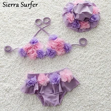 Купальный костюм для девочек; купальный костюм для маленьких девочек; детская водонепроницаемая шапочка для девочек; fato de Banho;