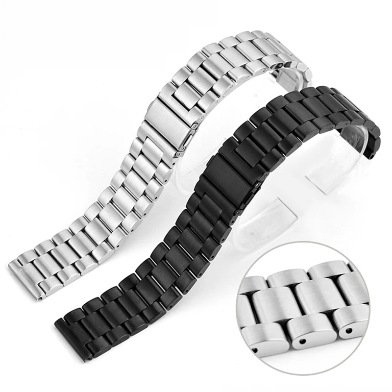 

16mm 18mm 20mm 22mm 24mm Universal band for Samsung Gear S3 Classic/S3 Frontier/galaxy watch Adjustable Stainless Steel Strap