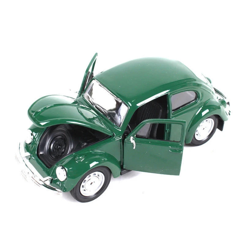 Maisto VW Beetle зеленый 1:24 сплав модель металлический гоночный автомобиль играть коллекционные модели спортивных автомобилей игрушки для подарка