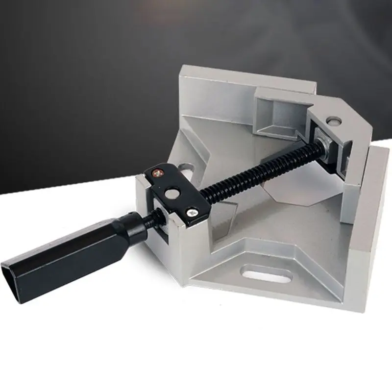 Single Handle 90 Degrees Right Angle Clamp Two Axis Alluminum Carpentry Woodworking Tools Welding Clamp