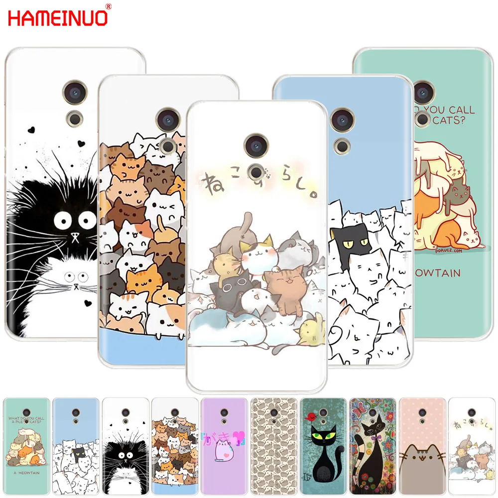 Чехол для телефона с изображением кошки HAMEINUO Милый Забавный чехол Meizu M6 M5 M5S M2 M3 | Бамперы -32882910738