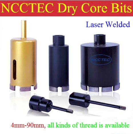 

1.28'' LASER WELDED NCCTEC diamond DRY core drill bits CD32LW | 32mm DRY tiles drilling tools | 130mm long FREE shipping