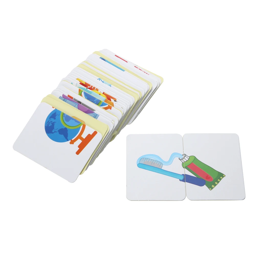 Совпадающая игра когнитивные карточки детские развивающие игрушки, мозаика монтажные карточки железный ящик игрушки для детей развивающие игрушки
