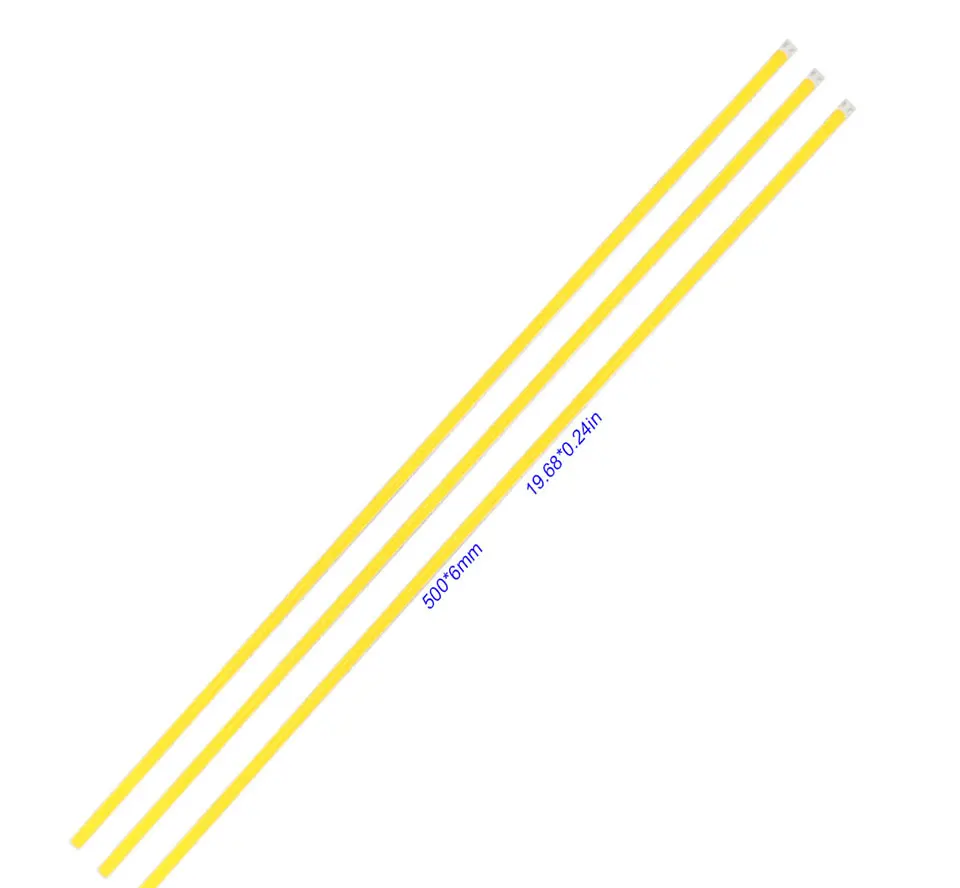10pcs 500x6mm LED Bar Light Strip COB Lamp 12V DC for Car Lighting House Work Decor Light DIY 50cm 500mm 19.68in White LED Bulb (1)