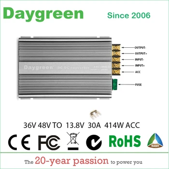 

36V 48V TO 13.8V 30A STEP DOWN DC DC CONVERTER 36V 48VDC TO 13.8V DC 30 AMP 414Watt A4D13R8C30 Daygreen CE RoHS Certificated