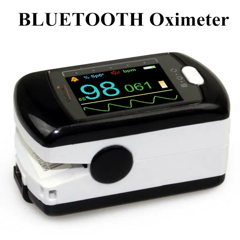 CMS50EW Bluetooth Wireless Finger tip pulse oximeter Blood Oxygen Saturation Monitor CMS50EW With USB Software OLED Screen