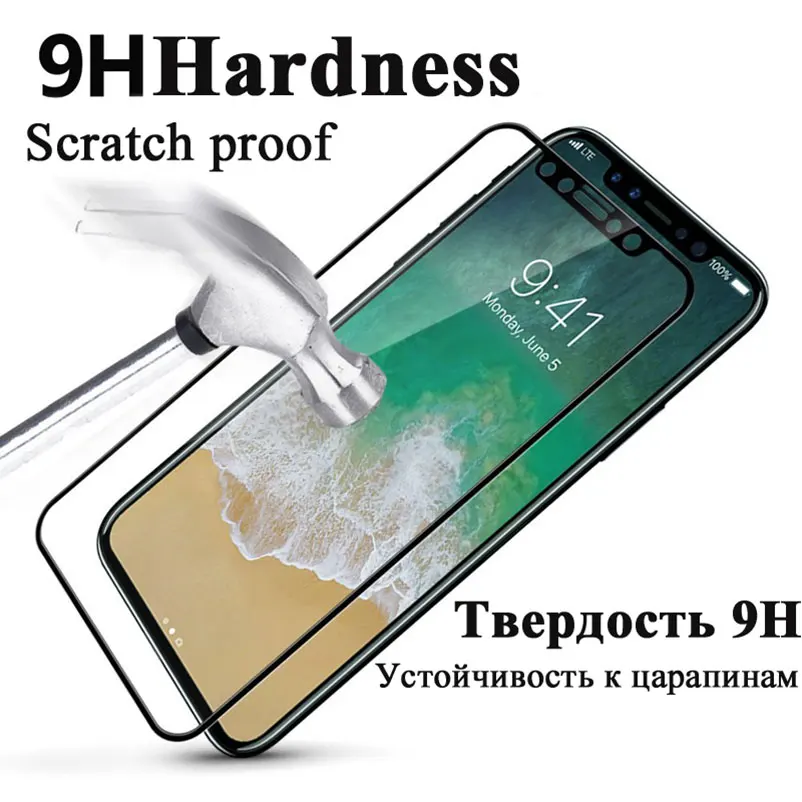 9H Защитное стекло для iphone 7 8X11 Pro Max Защита экрана для iphone 4 4s 5 5s 5c SE 6 6s plus 7 7S 7plus закаленное стекло