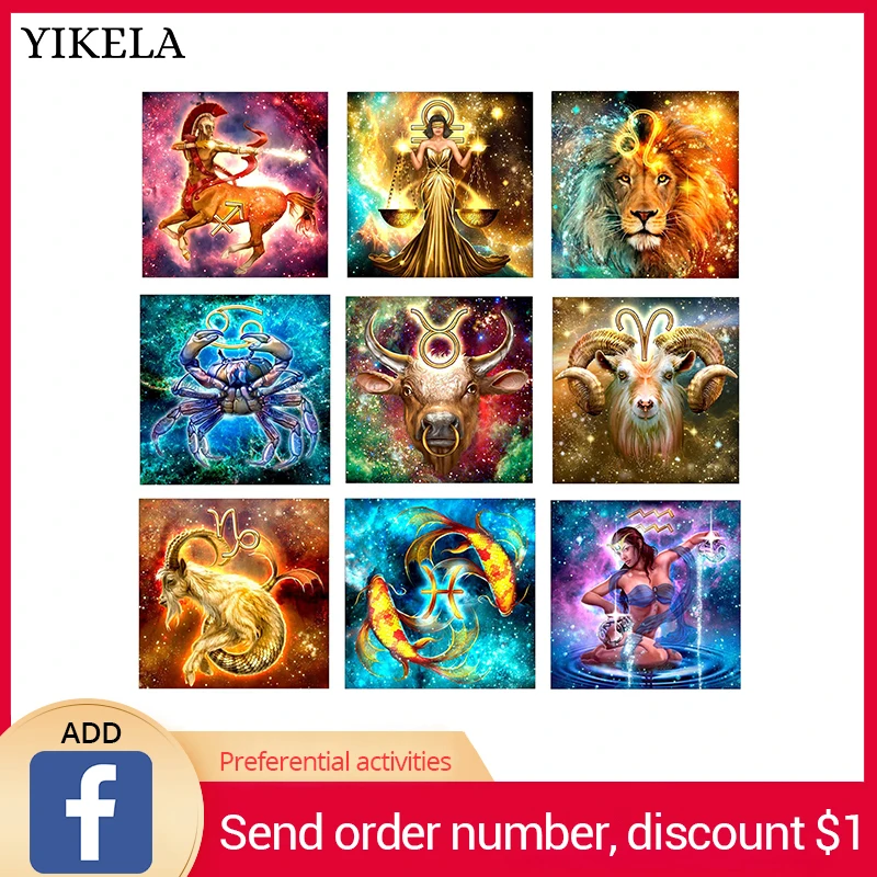 

DIY 5D Square Fantasy Starry Sky Constellation Diamond Painting Embroidery Cross Stitch 3D Mosaic Animal Home Decor Gifts Custom