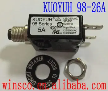 

10PCS/LOT 98-26A100% KUOYUH CIRCUIT BREAKER 98 SERIES 26A