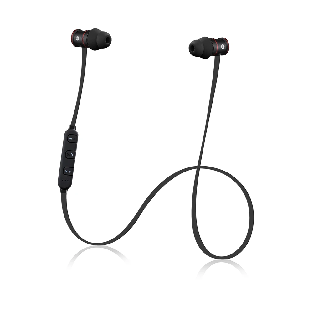 

Sport Bluetooth Earphone Matal Wireless Earbuds Magnet Headset with MIC