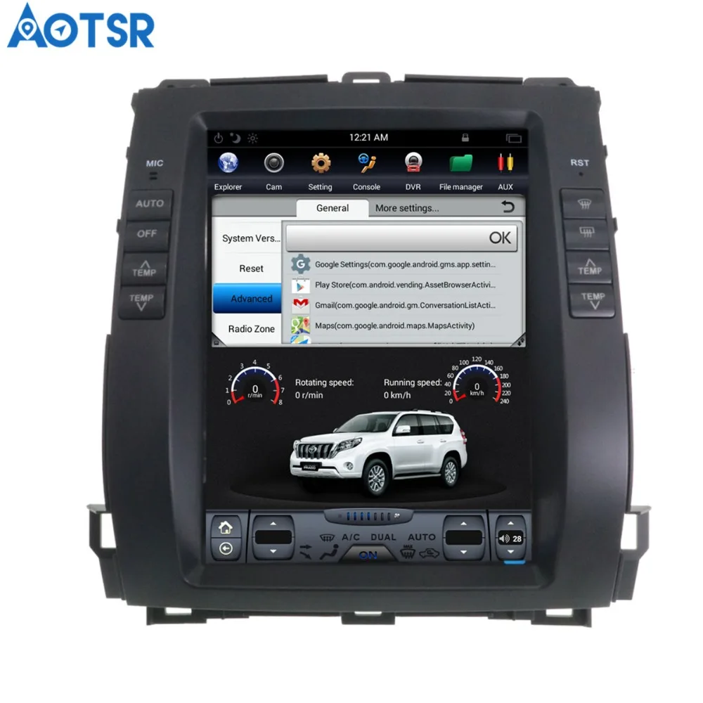 Cheap Aotsr Tesla style Car GPS Navigation For Toyota Land Cruiser Prado 2002-2008 stereo Head unit Satnav multimedia no DVD radio 1 Cheap Aotsr Tesla style Car GPS Navigation For Toyota Land Cruiser Prado 2002-2008 stereo Head unit Satnav multimedia no DVD radio 1