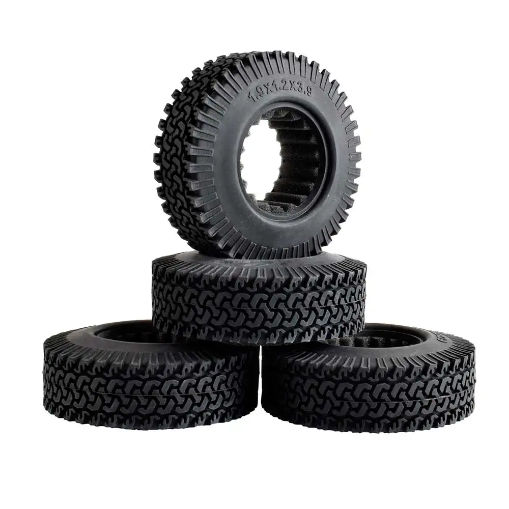 4PCS 98MM 1.9&quot Rubber Wheel Tires for 1:10 RC Rock Crawler Axial SCX10 RC4WD D90 D110 Tamiya CC01 1.9 Inch Tyres | Электроника