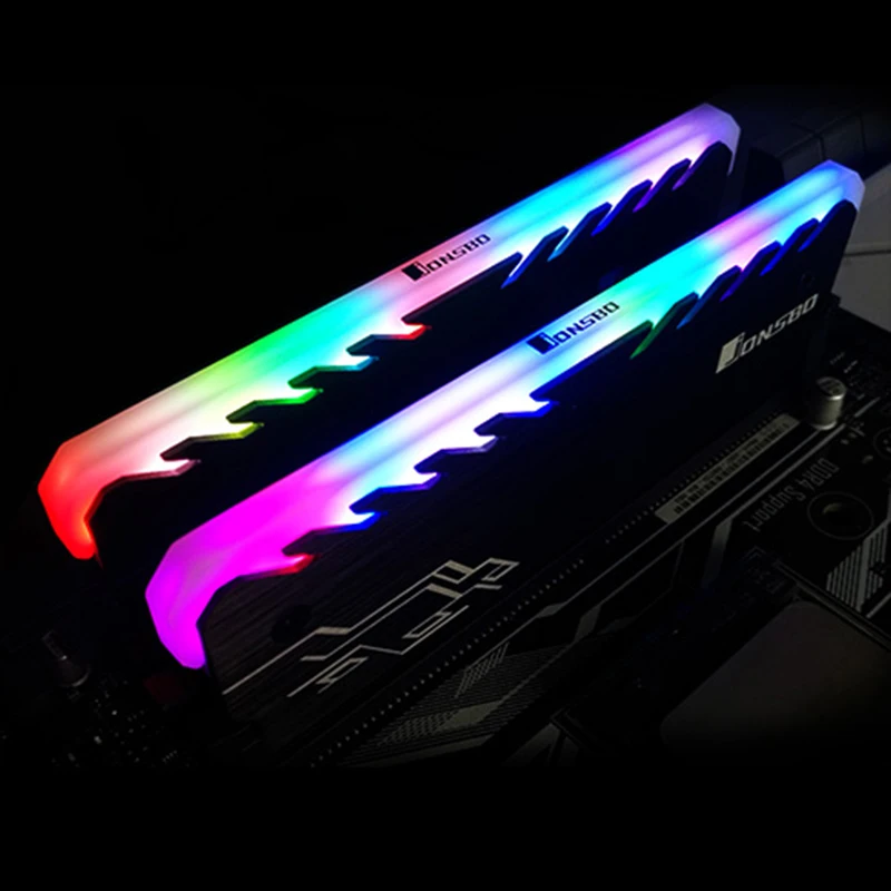 Алюминиевый сплав ram охлаждающий корпус радиатор RGB 265 светильник с эффектом памяти Охлаждающий радиатор светящийся Настольный охлаждающий жилет