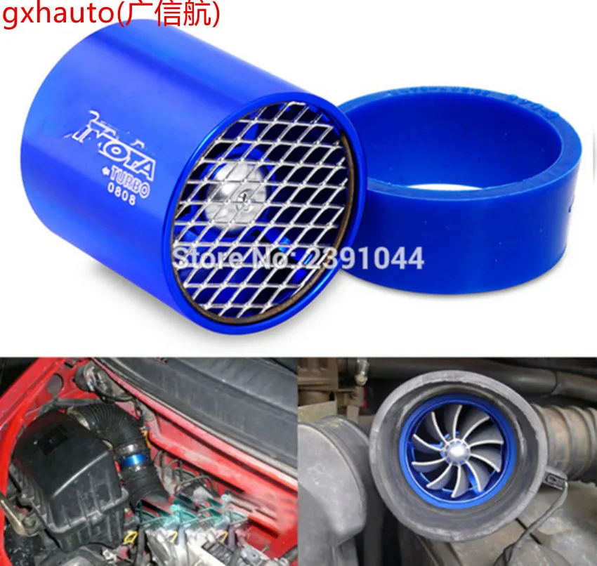 

top racing Universal Car Fuel Gas Saver Supercharger For Turbine Turbo Charger Air Intake Fan Turbocharger Fuel-efficient, enhan