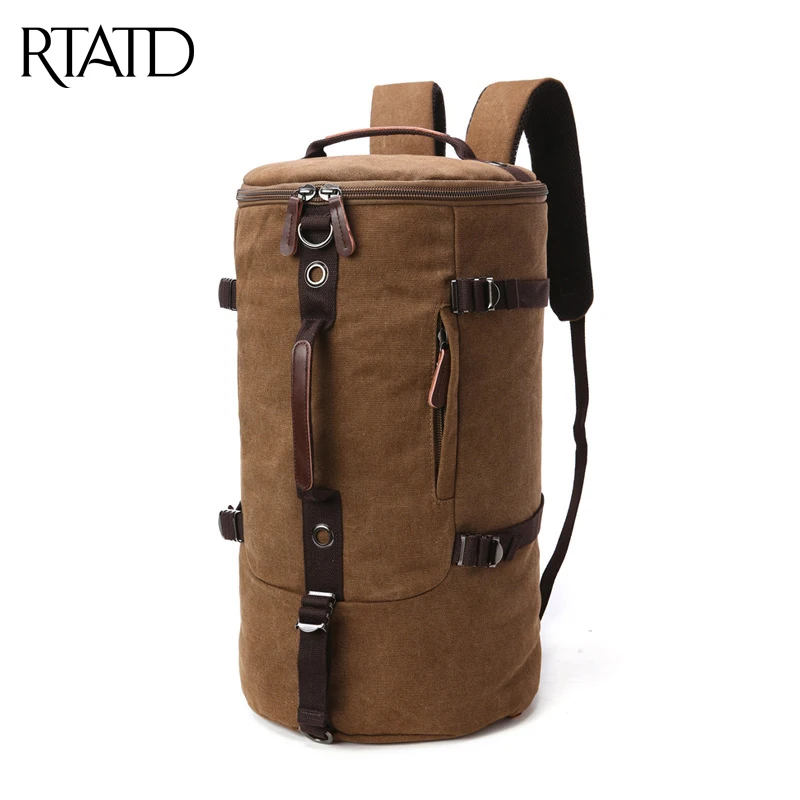 

RTATD New Lager Capacity Men Travel Bag Mountaineering Canvas Men's Bags Male Shoulder Bag B191