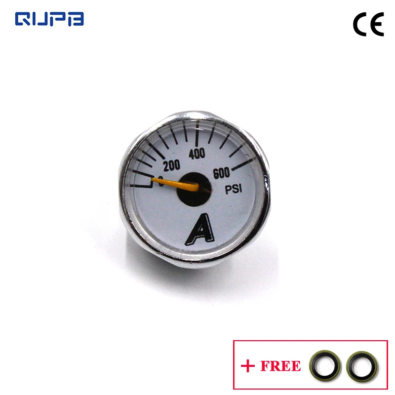 

QUPB 1 Inch PCP Paintball Micro Mini Manometer 600psi For Regulator Test 1/8NPT GES001