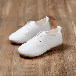 2018 новая весенняя детская повседневная обувь высокого качества для мальчиков и девочек модная обувь на шнуровке Нескользящие детская