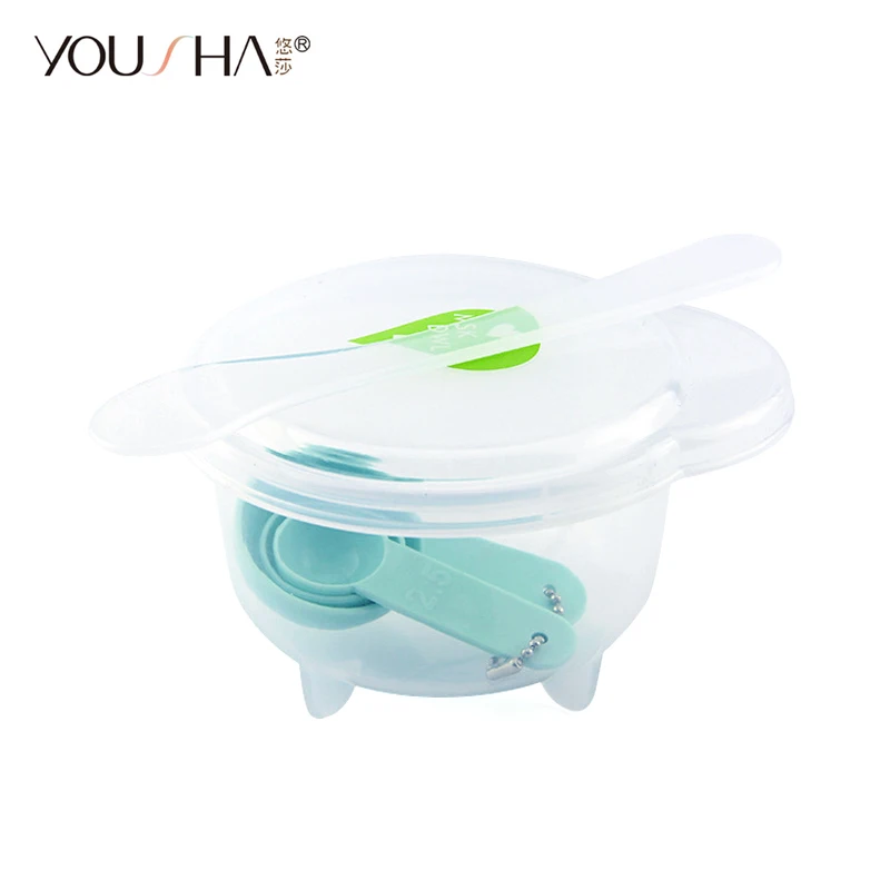 

YOUSHA Beauty Mask Bowl diy Homemade Compressed Face Mask Bowl with Measuring Spoon Stir Cap Cosmetic Mixing Face Care set tool