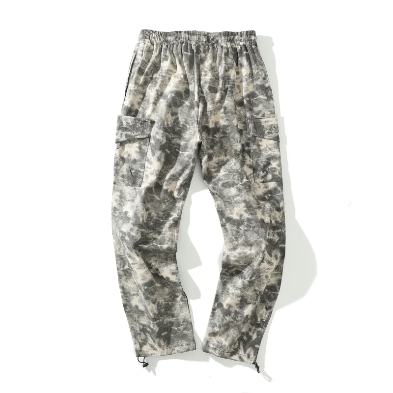 2019 Новые камуфляжные свободные мужские повседневные штаны с боковыми карманами в стиле Харадзюку, хип-хоп, уличная Мужская одежда для бега