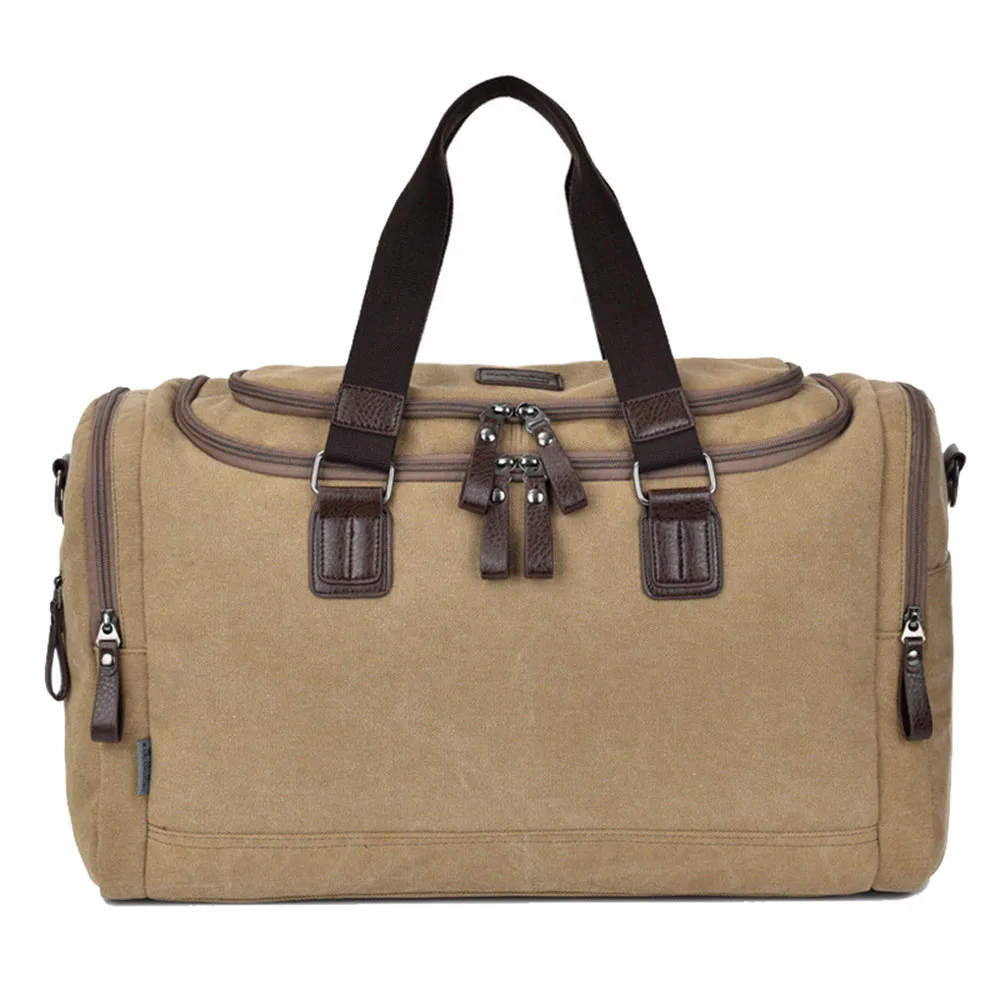 

Canvas Men Travel Bags Carry on Luggage Bags Men Duffel Bags Travel Tote Large Weekend Bag Overnight