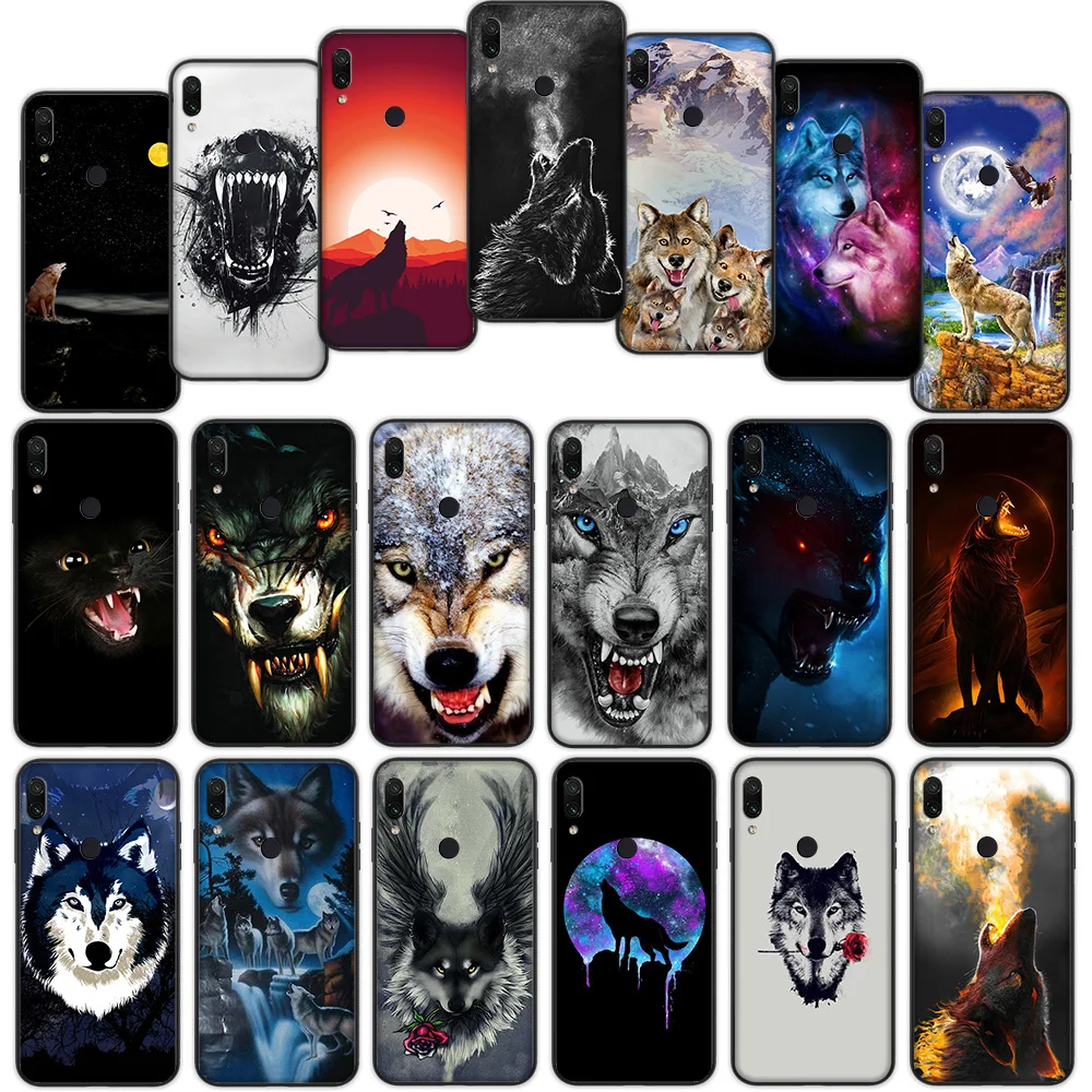 

angry snow wolf Soft Cover Case for Xiaomi Redmi Note 7 4 4X 6 Pro 5 Plus 5A 6A Go S2