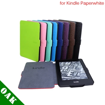

Free Shipping - High Quality PU Leather Case Cover for Amazon Kindle Paperwhite with Turn on/off Function