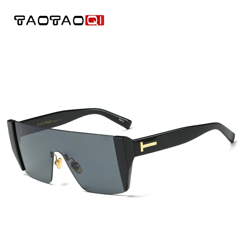 

TAOTAOQI Brand Women Sunglasses Plastic Square Half Frame Sunglasses Designer Female Fashion Sun Glasses Men Eyewear UV400